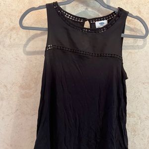 Black flowy tank top